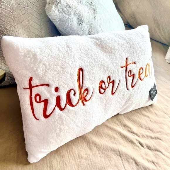 NEW TRICK OR TREAT - Beautiful Super Soft SHERPA Accent Pillow - Picture 5 of 6